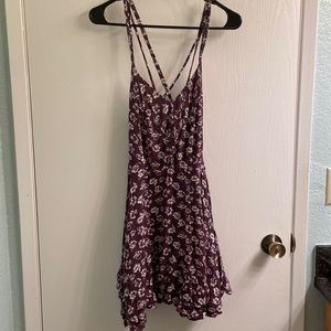 Strappy Purple Dress